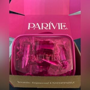 PARIVIE By Paris Hilton 5 Piece Cosmetic Set & Jelly Bag - NWT